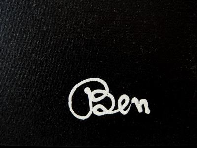 BEN (Benjamin Vautier dit) - J’aime Dali, Grand tableau original et unique signé 2