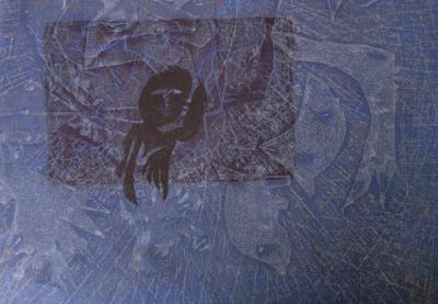 LEE Hang Sung : Le marin solitaire - Gravure sur bois originale Signée (1987) 2