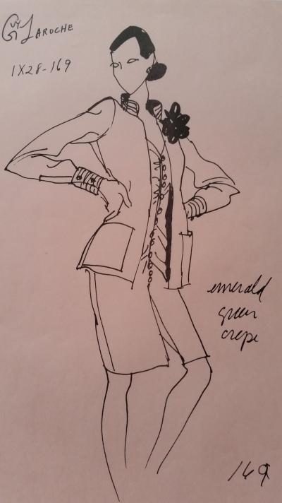 Guy Laroche - Croquis ensemble veste et robe 2