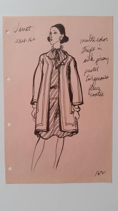 Philippe Venet - Croquis ensemble veste et robe 2