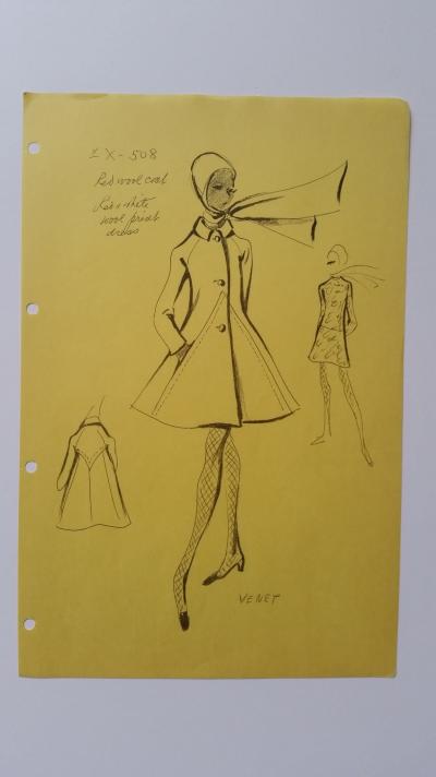 Philippe Venet - Croquis ensemble veste et robe 2