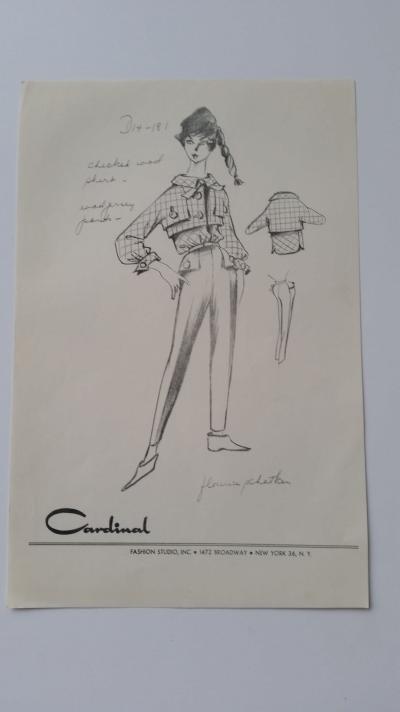 Florence Schatken - Croquis ensemble chemise et pantalon 2