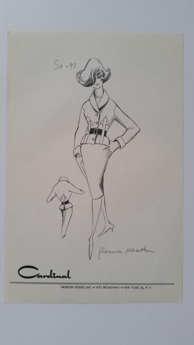 Florence Schatken - Croquis tailleur jupe 2