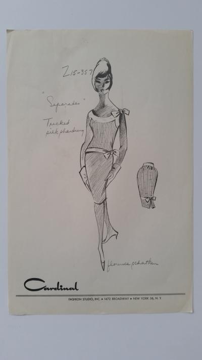 Florence Schatken - Croquis ensemble haut et jupe 2