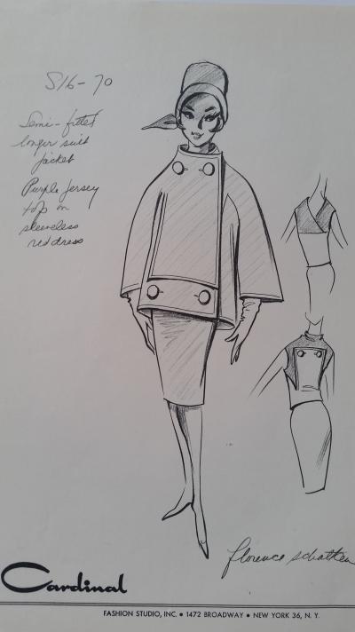 Florence Schatken - Croquis tailleur robe 2