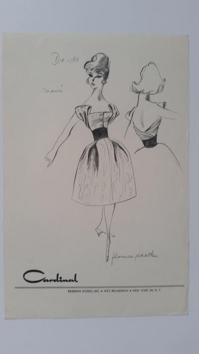 Florence Schatken - Croquis robe - Moiré 2