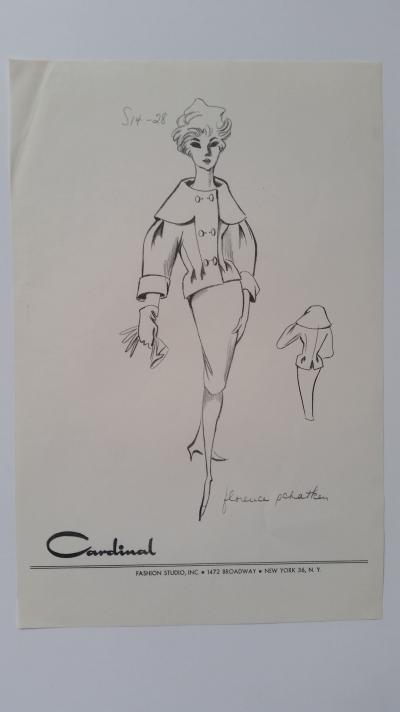 Florence Schatken - Croquis tailleur jupe 2