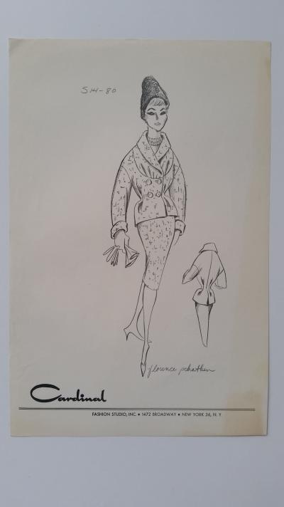 Florence Schatken - Croquis tailleur jupe 2