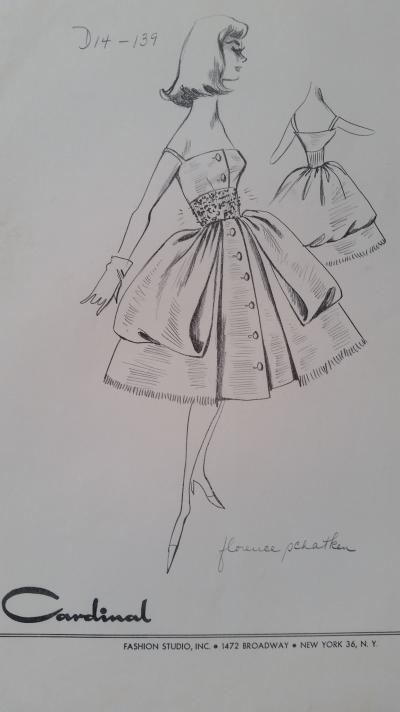 Florence Schatken - Croquis robe 2