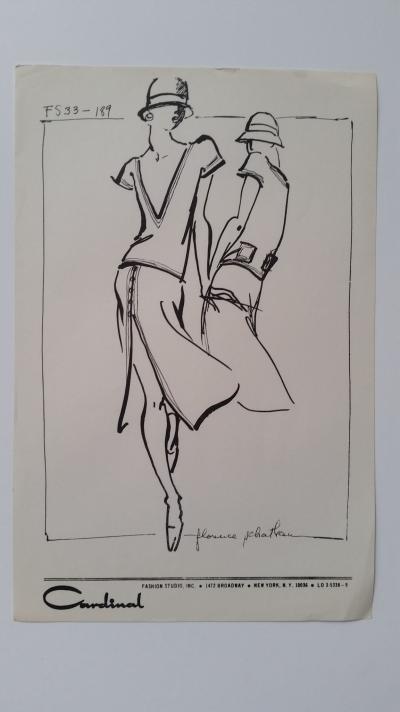 Florence Schatken - Croquis ensemble haut et jupe 2