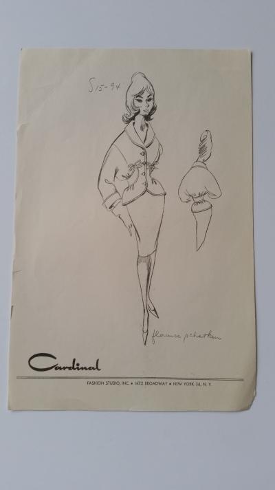 Florence Schatken - Croquis tailleur jupe 2