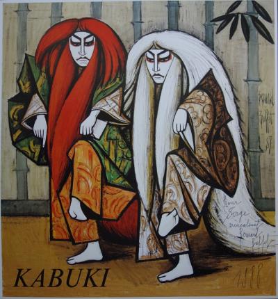 Bernard BUFFET : Kabuki - Affiche originale signée au stylo 2