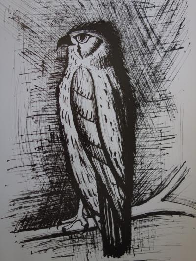 Bernard BUFFET : Oiseaux, Le Faucon - Affiche originale signée au stylo 2