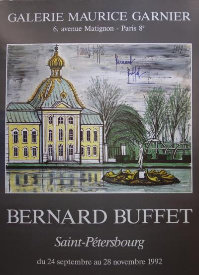 Bernard BUFFET : Saint Pétersbourg - Affiche originale signée au feutre 2