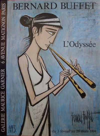Bernard BUFFET : L’Odyssée - Affiche originale signée au stylo 2