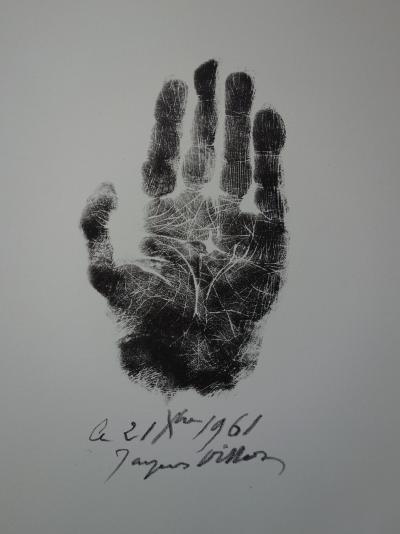 Jacques VILLON : Main de l’artiste, vers 1962 - Lithographie originale signée 2