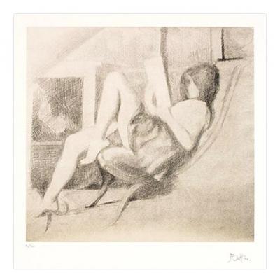 BALTHUS - Lithographie signée et numérotée 1/10 - Jeune Fille Lisant 2