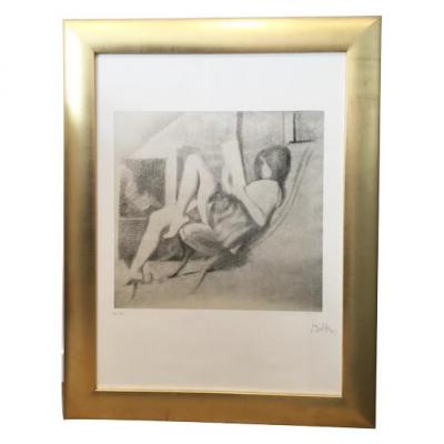 BALTHUS - Lithographie signée et numérotée 1/10 - Jeune Fille Lisant 2