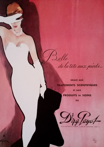 René Gruau - Affiche publicitaire pour la marque cosmétique du