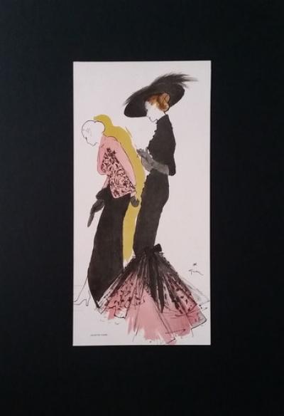 René Gruau - Dior - Illustration pour la maison de haute couture Jaques Fath 2