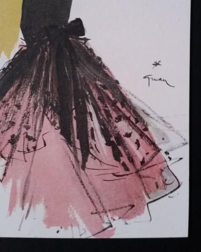 René Gruau - Dior - Illustration pour la maison de haute couture Jaques Fath 2