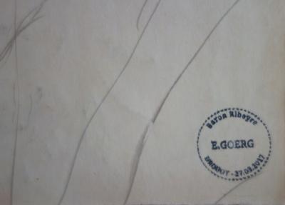 Edouard Goerg - Actrice androgyne - Dessin original signé 2