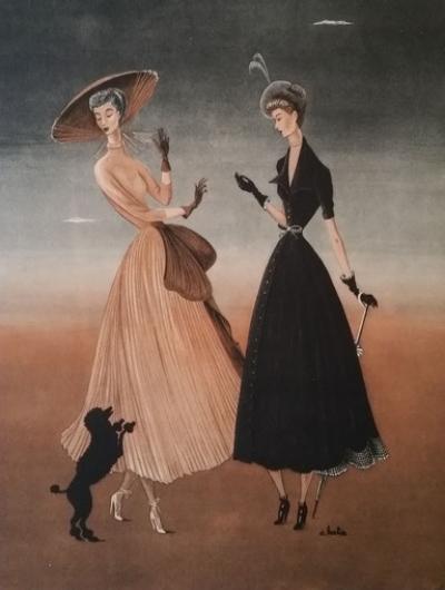 André BARLIER (d’après) - Illustration pour les maisons de haute couture Jean Patou et Nina Ricci 2