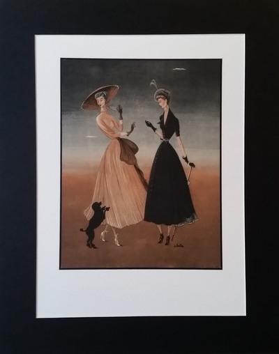 André BARLIER (d’après) - Illustration pour les maisons de haute couture Jean Patou et Nina Ricci 2