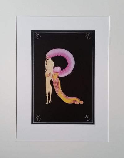 Roman DE TIRTOFF (dit Erté)- Lettre R, 1920, Gravure 2