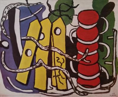 Fernand LÉGER  (d’après) - Les étiquettes jaunes, 1948, Lithographie 2