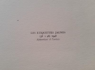 Fernand LÉGER  (d’après) - Les étiquettes jaunes, 1948, Lithographie 2