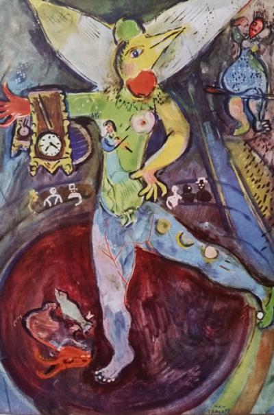 Marc CHAGALL (d’après) - L’acrobate, 1943, Lithographie 2