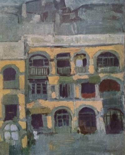 Pablo Picasso (d’après) - La maison bleue, 1902, Impression 2