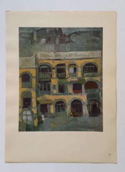 Pablo Picasso (after) - The blue house, 1902, Print 2