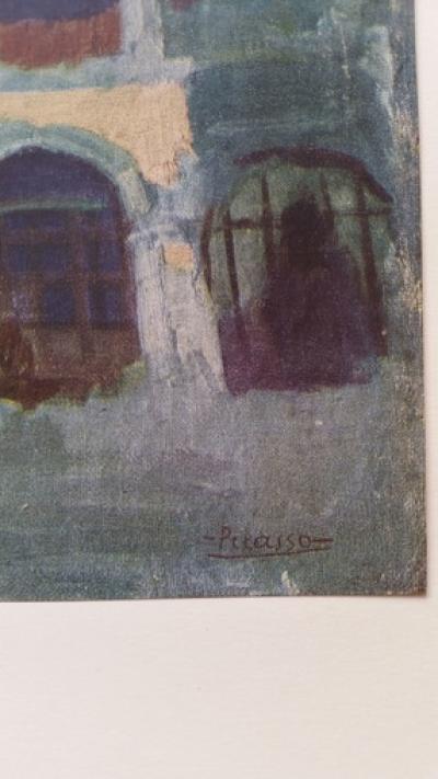 Pablo Picasso (d’après) - La maison bleue, 1902, Impression 2