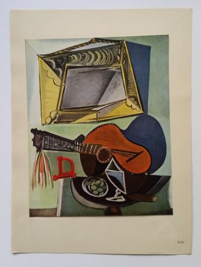 Pablo Picasso (d’après) - Nature morte à la guitare 1942 du peintre Pablo Picasso 2