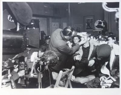 George Barris -  Steve McQueen. War Lover.  Maquillage II, Tirage argentique signé 2