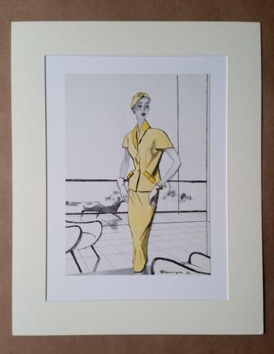 Pierre Mourgue - Illustration de Pierre Mourgue pour la maison de haute couture Dior 2