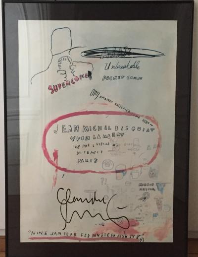 BASQUIAT, Jean-Michel : « Supercomb - Unbreakable - Pocket Combs - Another Satisfied Comb User » 2