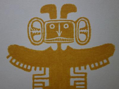 Culture Tolima - Lithographie à motif Précolombien : 
