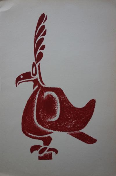 Culture Calima - Lithographie à motif Précolombien : 