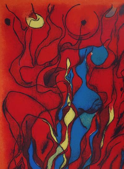 Gustave SINGIER : Couple flamboyant - Lithographie originale Signée 2
