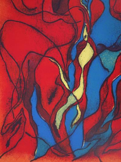 Gustave SINGIER : Couple flamboyant - Lithographie originale Signée 2