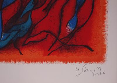 Gustave SINGIER : Couple flamboyant - Lithographie originale Signée 2
