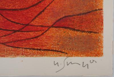 Gustave SINGIER : Composition abstraite - Lithographie originale Signée 2