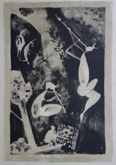 BOCION : Le Prisonnier et les Faunes de Picasso - Lithographie originale 2