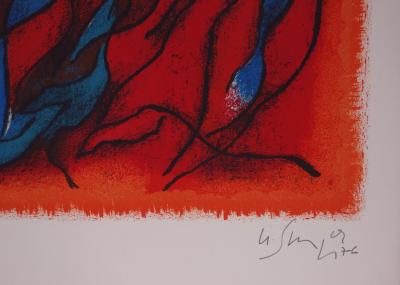 Gustave SINGIER - Flamboyant couple - Hand signed lithograph 2