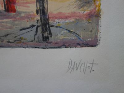 Gabriel DAUCHOT : Au Bois de Boulogne - Lithographie originale Signée 2