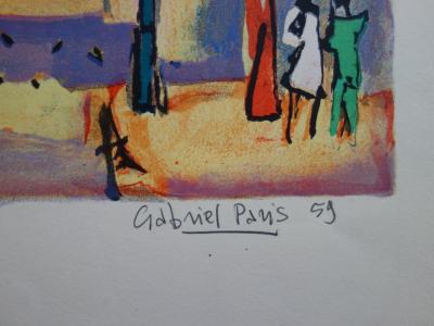 Gabriel PARIS : Saint Germain des Prés - Lithographie originale Signée 2