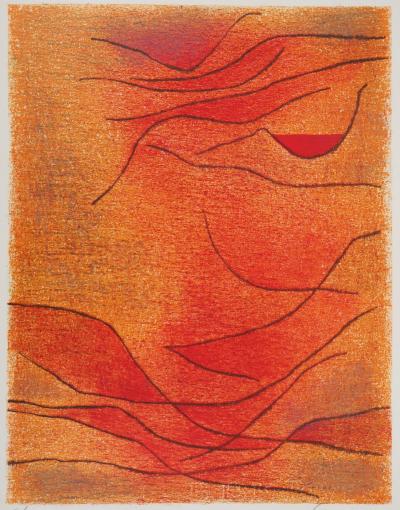 Gustave SINGIER : Composition abstraite - Lithographie originale Signée 2